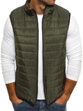 Men's Casual Stand-Collar Quilted Puffer Vest