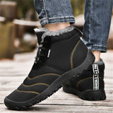 Winter Extra Soft Sole Keep Warm Flat Waterproof Men Shoes