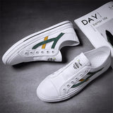 Men's Fashion Casual Stripe Breathable Canvas Shoes