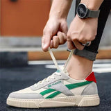 Mens Fashion Casual Patchwork Canvas Shoes