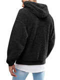 Daily Wear Cozy Hooded Solid Loose Hoodies For Men