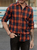 Men's Leisure Plaid Long Shleeved Spring Autumn Shirts