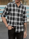 Men's Leisure Plaid Long Shleeved Spring Autumn Shirts