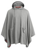 Men's Casual Fashion Comfy Solid Pullover Hooded Cloak