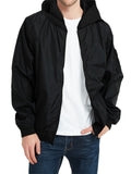 Autumn Simple Waterproof Hooded Jackets for Men