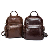 Classic Leather Casual Vintge Backpacks WIth Large Capacity