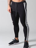 Mens Gym Breahthable Patchwork Running Track Pants