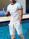 Men's Summer Sports Fitness Round Neck Loose Sets