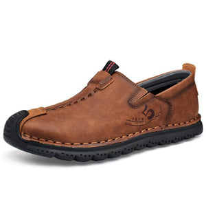 Mens Comfy Plus Size Stitching Print Cargo Loafers